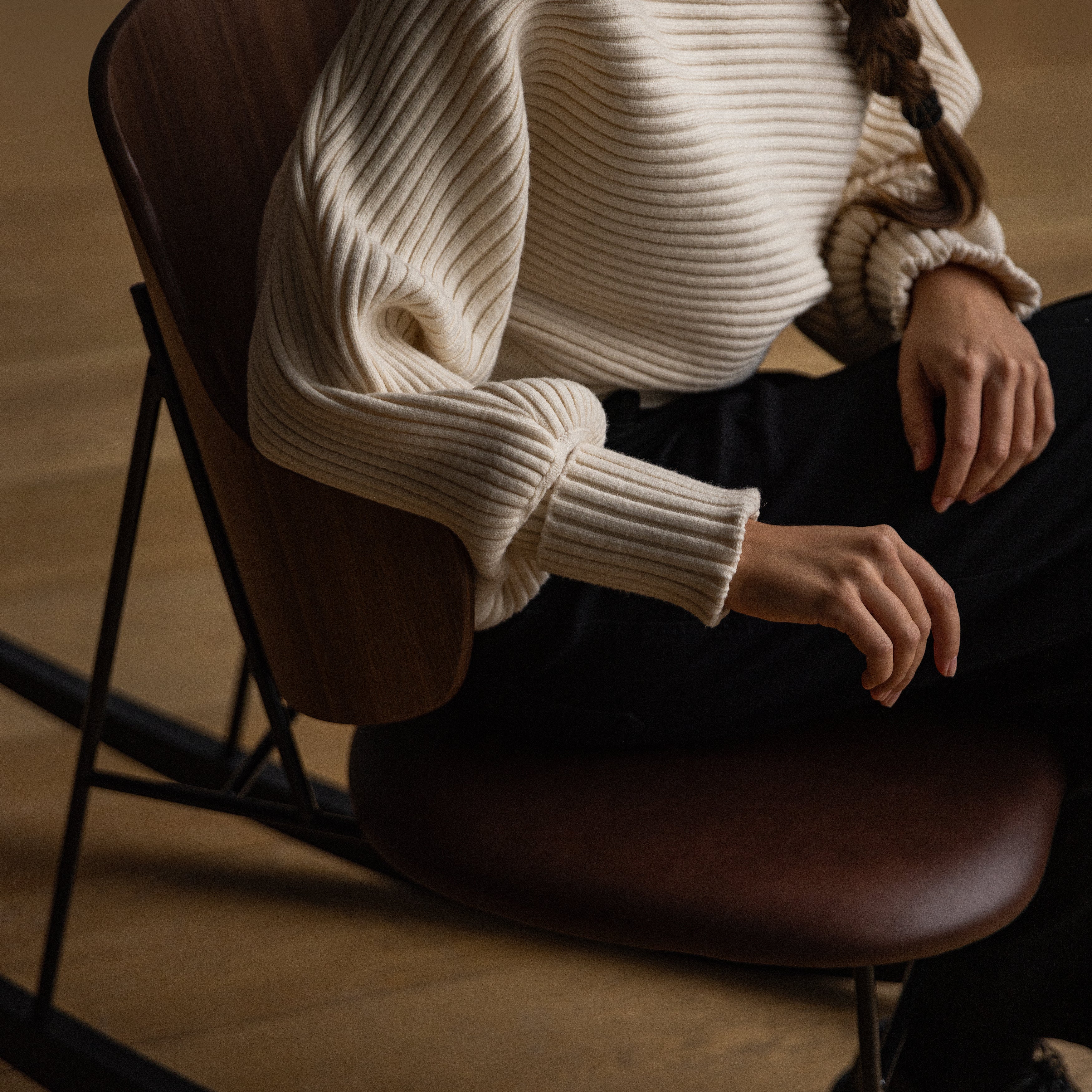 The Penguin Rocking Chair: Seat Upholstered