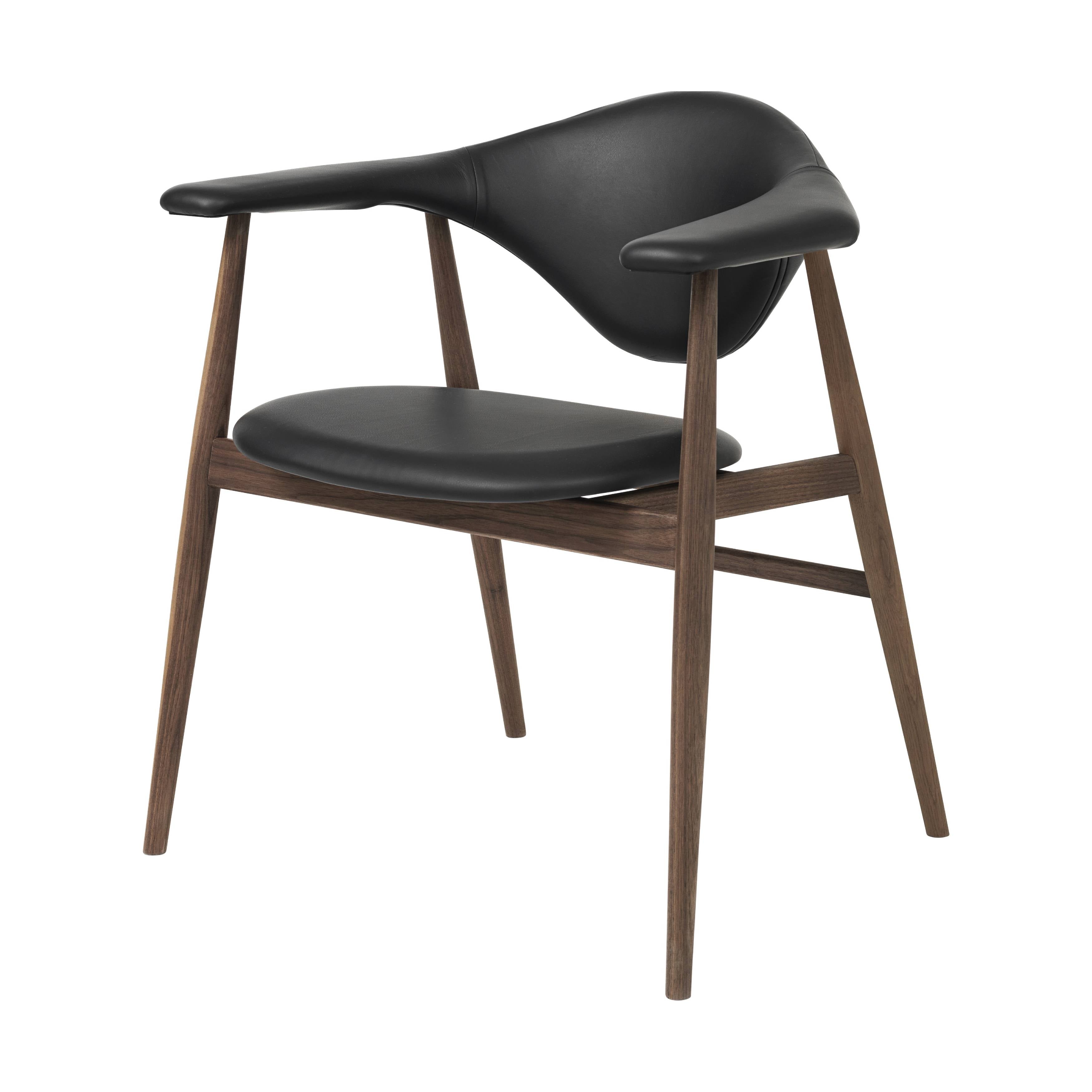 Masculo Dining Chair: Wood Base + Oiled American Walnut