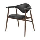 Masculo Dining Chair: Wood Base + Oiled American Walnut