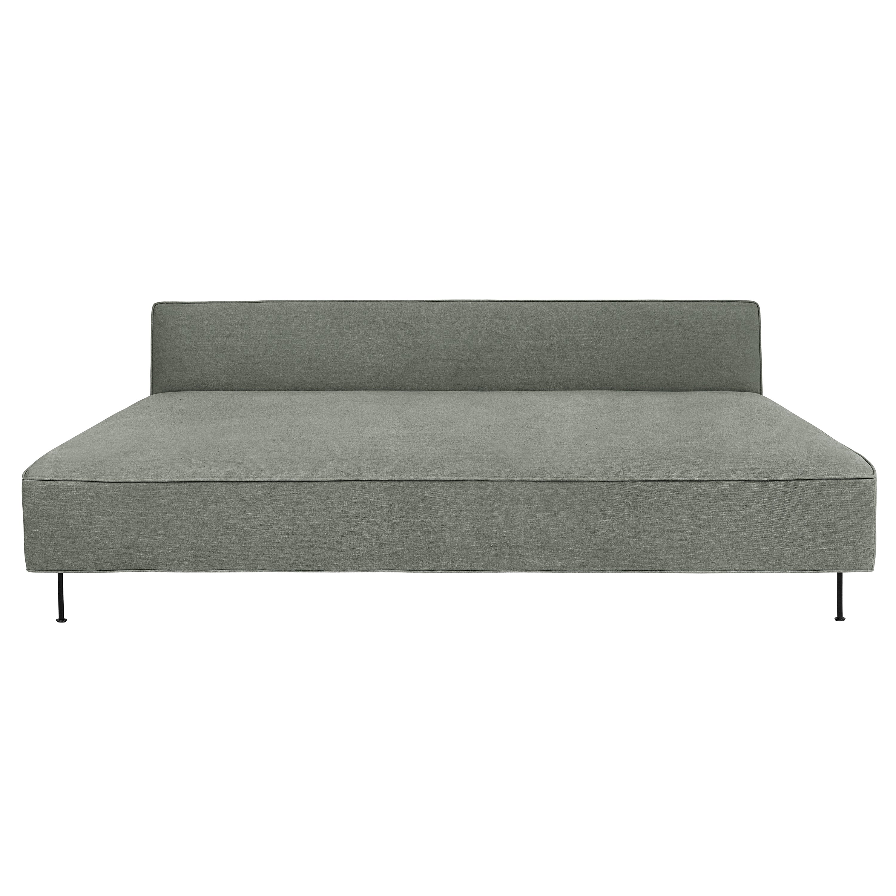 Modern Line Daybed: Black Semi Matt