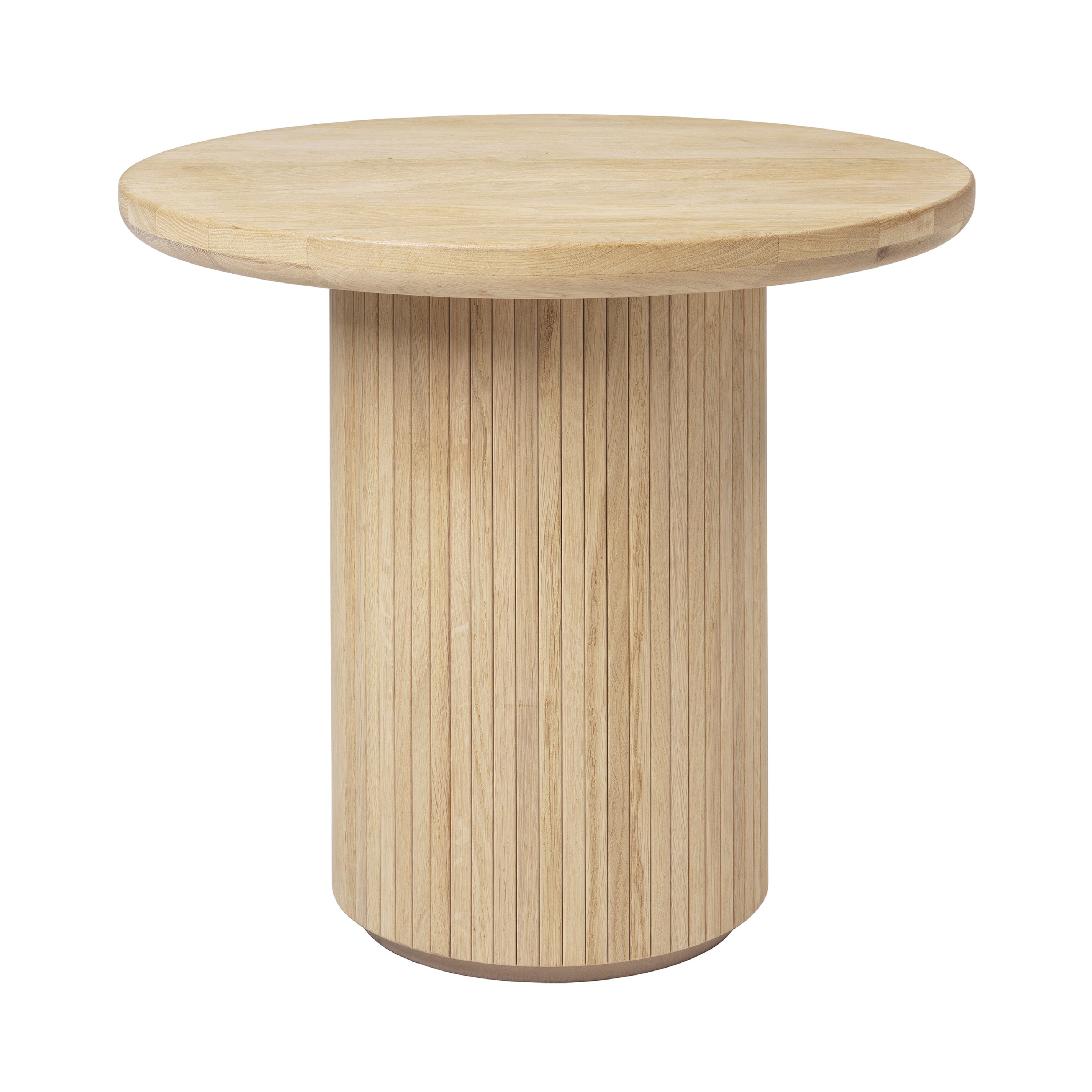 Moon Lounge Table: Soap Treated Solid Oak