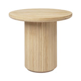 Moon Lounge Table: Soap Treated Solid Oak