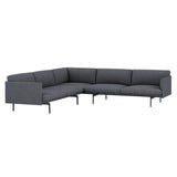 Outline Corner Sofa: Black