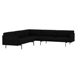 Outline Corner Sofa: Black