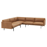 Outline Corner Sofa: Black