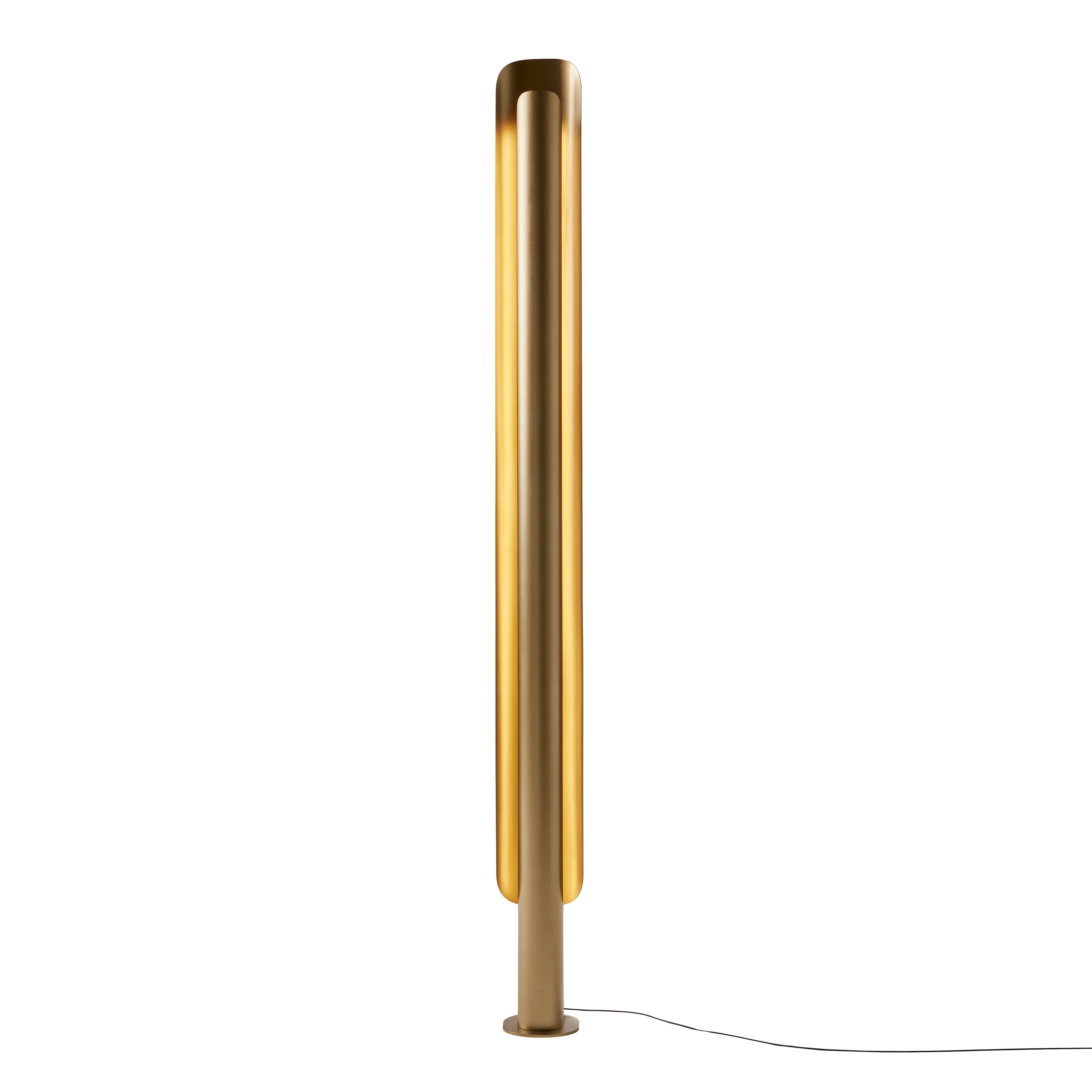 Stockholm Floor Lamp: Gold