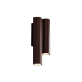 Silo 2WC Wall Light: Downlight with Uplight + Oxblood