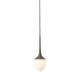 Louis Pendant: Extra Large + Satin Graphite + Opal