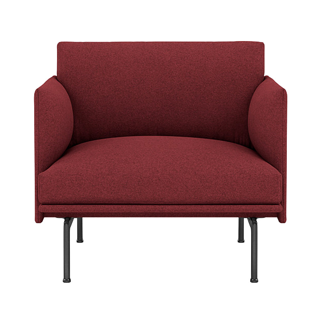 Outline Studio Chair: Low + Black