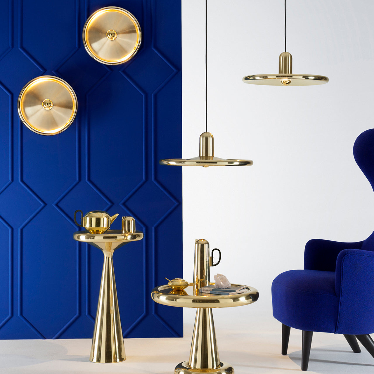 Form Milk Jug: Brass