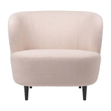 Stay Lounge Chair Large: Wood Base + Semi Matt Lacquered Black Stained Oak
