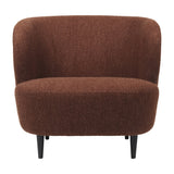Stay Lounge Chair Large: Wood Base + Semi Matt Lacquered Black Stained Oak