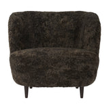 Stay Lounge Chair Large: Wood Base + Oiled Smoked Oak