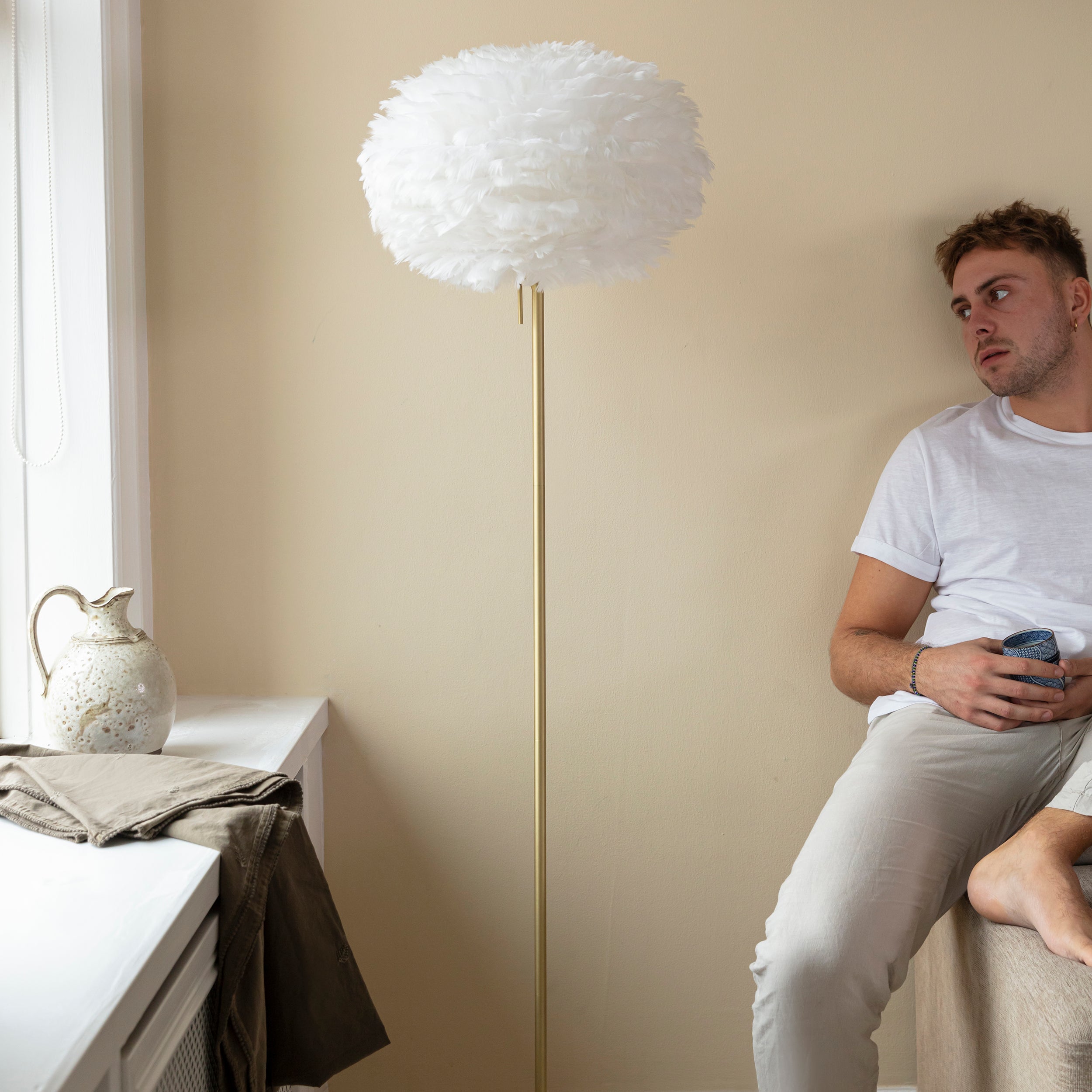 Eos Champagne Floor Lamp
