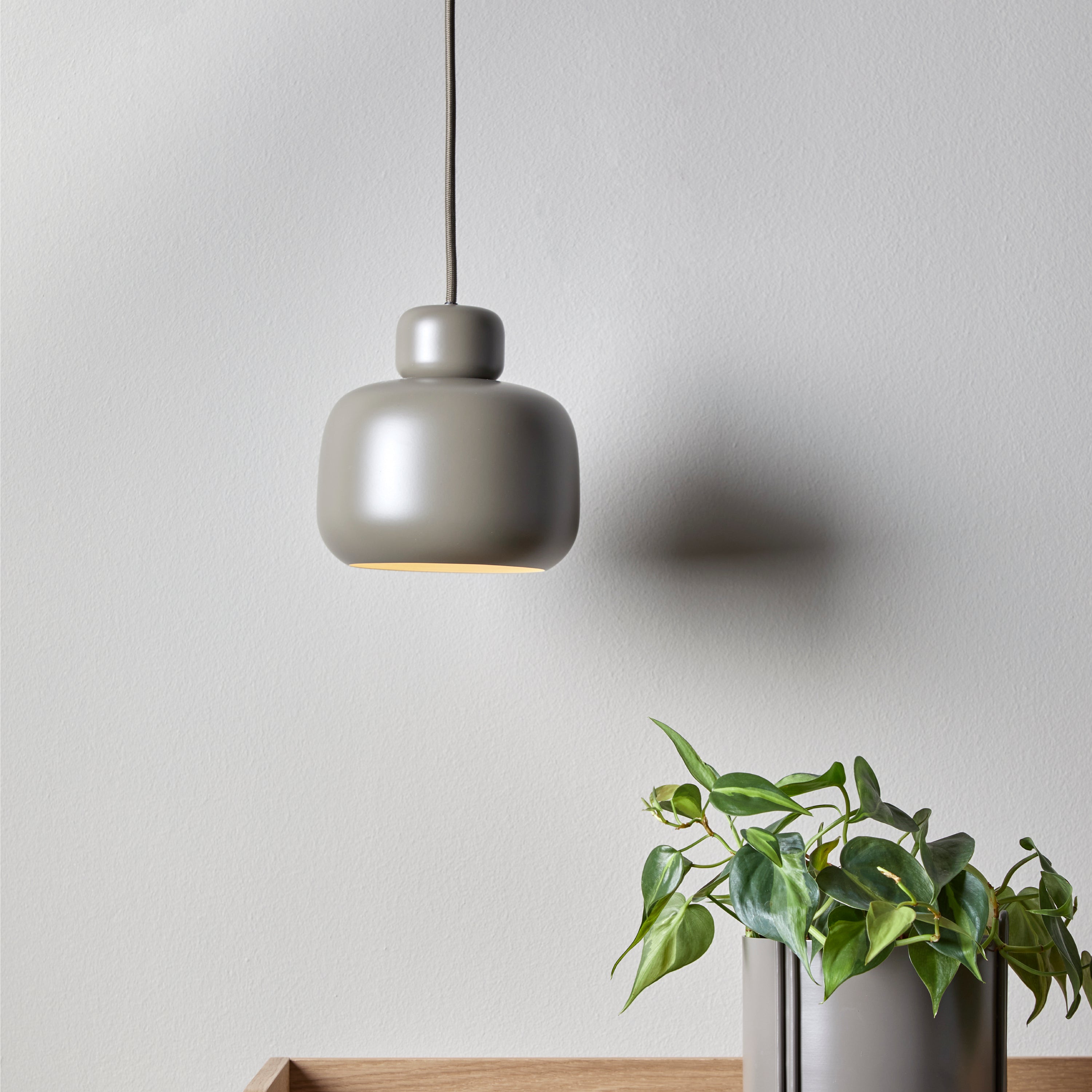 Stone Small Pendant Light: Quick Ship
