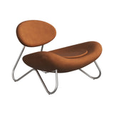 Meadow Lounge Chair: Brushed Stainless Steel