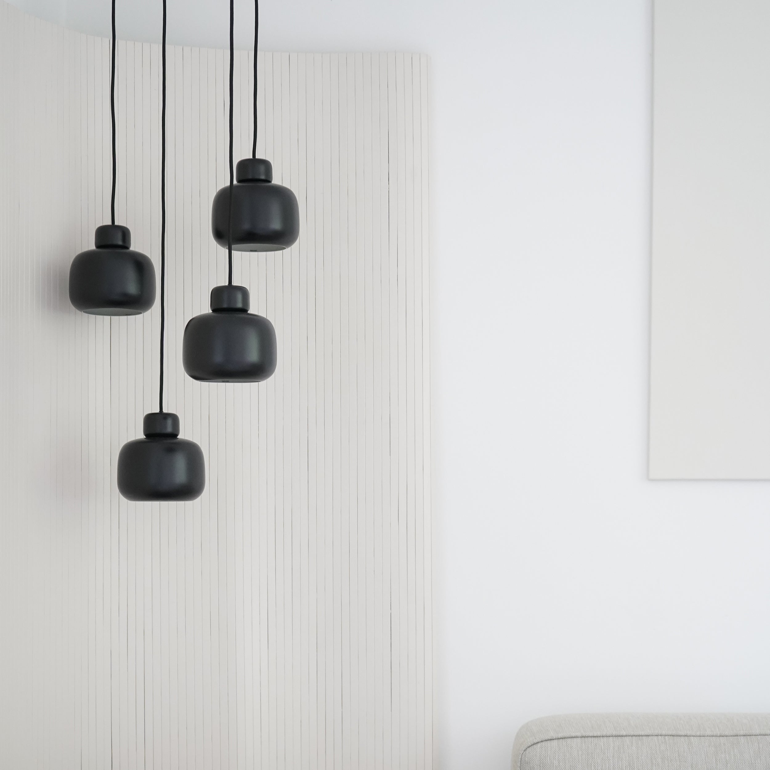 Stone Small Pendant Light: Quick Ship