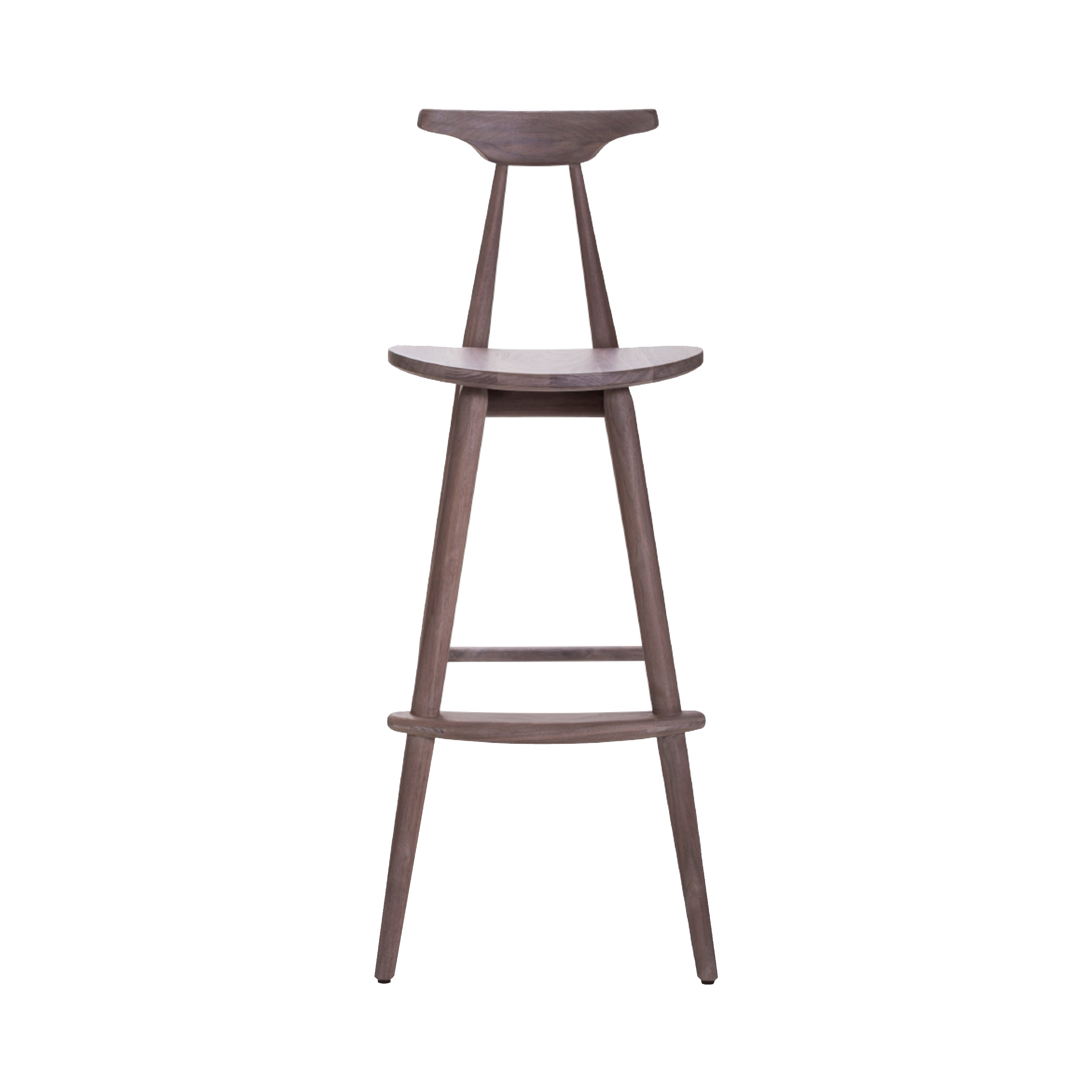 Wohlert Bar Chair: Soap Finished Walnut