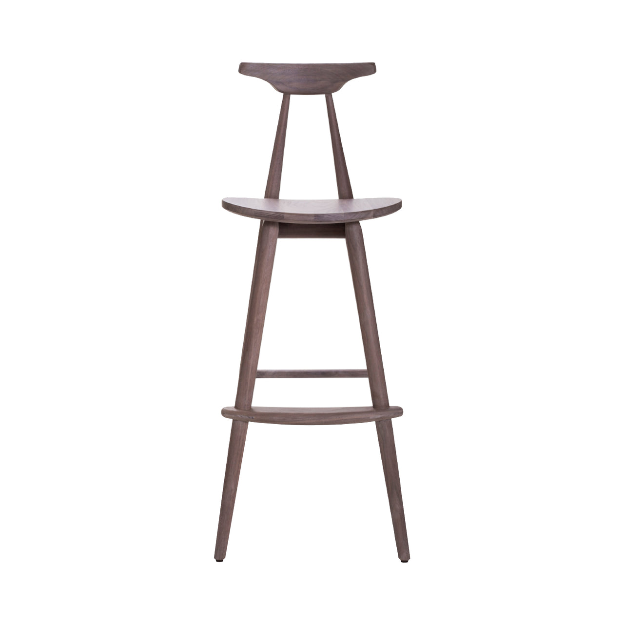 Wohlert Bar Chair: Soap Finished Walnut