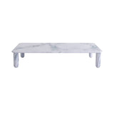 Sunday Coffee Table: White Pele de Tigre Marble + White Pele de Tigre Marble