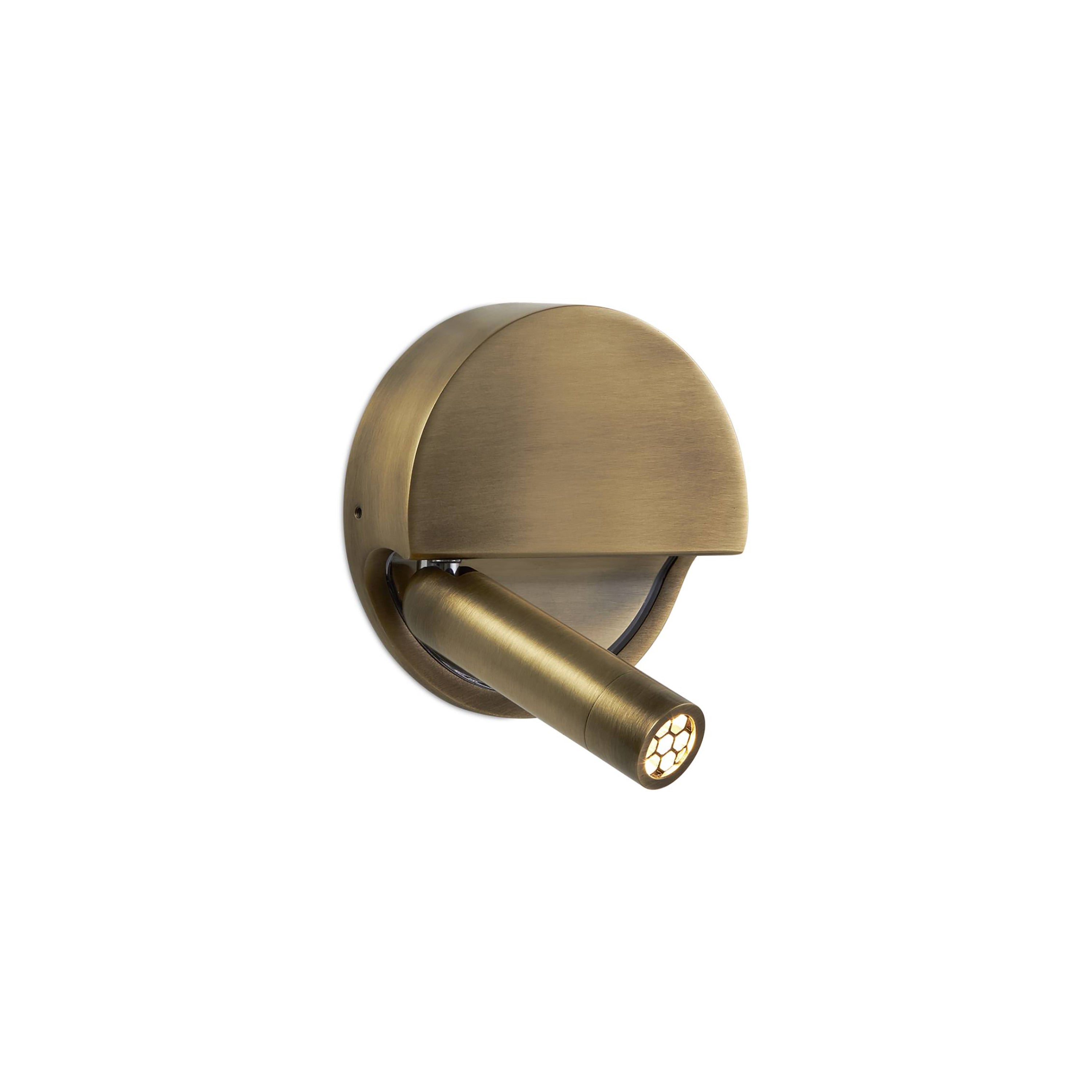 Ledtube R Wall Lamp: Left + Bronze