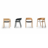 Mava Armchair: Seat Upholstered